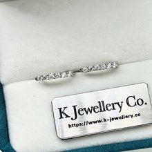 Load image into gallery viewer Moissanite Micro Pave Earrings Moissanite claw-set earrings
