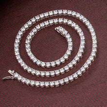 將圖片載入圖庫檢視器 Moissanite Full Paved Tennis Bracelet/ Necklace 莫桑石滿鑽珠寶扣手鏈/頸鏈
