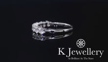 Load the video into the gallery viewer and play, Moissanite 18K Gold Eight Stars Ring Moissanite 18K Eight Stars Ring
