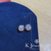 Load the video into the gallery viewer and play, Moissanite Round Earrings Moissanite Round Bubble Earrings

