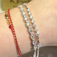 Load the video into the gallery viewer and play, Moissanite Eternity Stars Bracelet Moissanite Eternity Stars Bracelet
