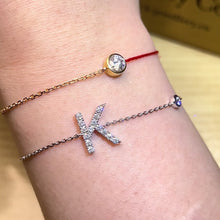 Load the video into the gallery viewer and play, Moissanite Customized Name Necklace/Bracelet customized version of full moissanite name/letter necklace bracelet
