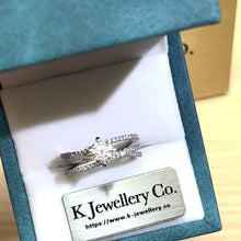 將影片載入圖庫檢視器並播放，Moissanite Eternity Love Ring 莫桑石永恆的愛戒指
