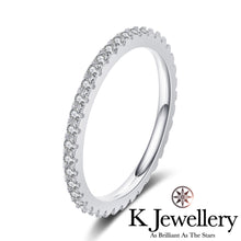 將圖片載入圖庫檢視器 Moissanite Full Stacking Ring 莫桑石全圈線戒指
