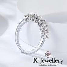Load image into gallery viewer Moissanite Stacking Ring Moissanite seven-star row ring

