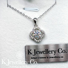 將圖片載入圖庫檢視器 Moissanite Lucky Four Leaf Clover Necklace 莫桑石幸運四葉草頸鏈
