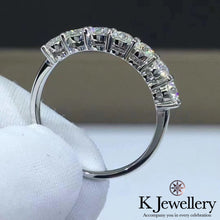 Load image into gallery viewer Moissanite Stacking Ring Moissanite seven-star row ring
