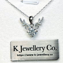 Load image into gallery viewer Moissanite Deer Necklace Moissanite Deer Necklace
