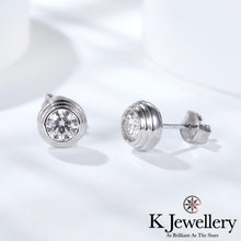 Load image into gallery viewer Moissanite Round Bubble Ear Studs Moissanite Round Bubble Ear Studs

