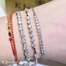 Load image into gallery viewer Moissanite Eternity Stars Bracelet Moissanite Eternity Stars Bracelet
