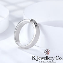 將圖片載入圖庫檢視器 Moissanite Liens Couple Wedding Ring 莫桑石情牽一生情侶婚戒
