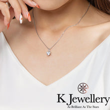 Load image into gallery viewer Moissanite Heart Shape Necklace Moissanite heart-shaped diamond necklace
