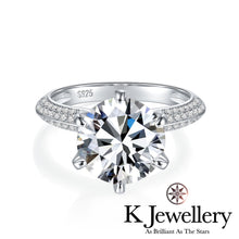 將圖片載入圖庫檢視器 Moissanite Setting Pave Ring 莫桑石六爪密鑲戒指
