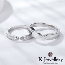 Load image into gallery viewer Moissanite Couple Ring Moissanite Couple Ring

