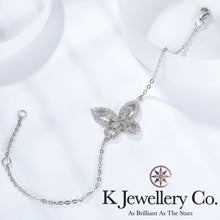 將圖片載入圖庫檢視器 Moissanite Butterfly Bracelet 莫桑石幻影蝴蝶手鏈
