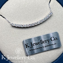 Load image into gallery viewer Moissanite Smile Necklace Moissanite smile necklace
