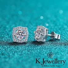 將圖片載入圖庫檢視器 Moissanite Belle  Ear Studs莫桑石 Belle 耳釘
