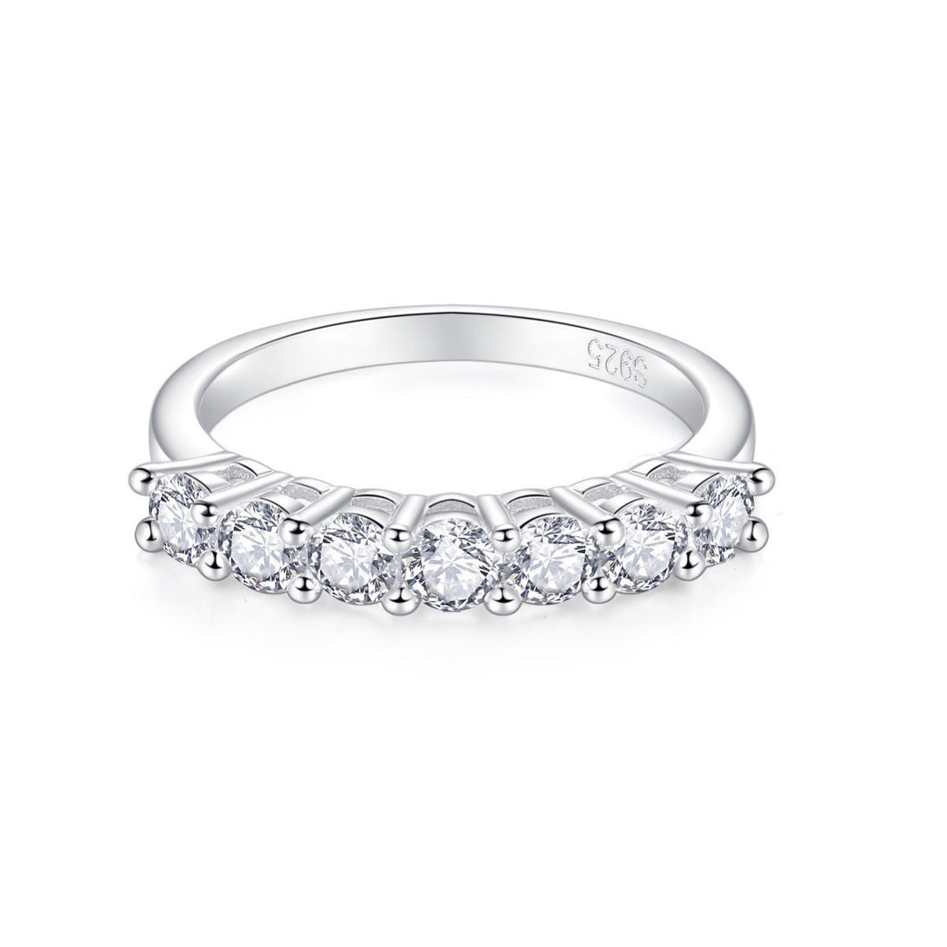 Moissanite Stacking Ring Moissanite seven-star row ring