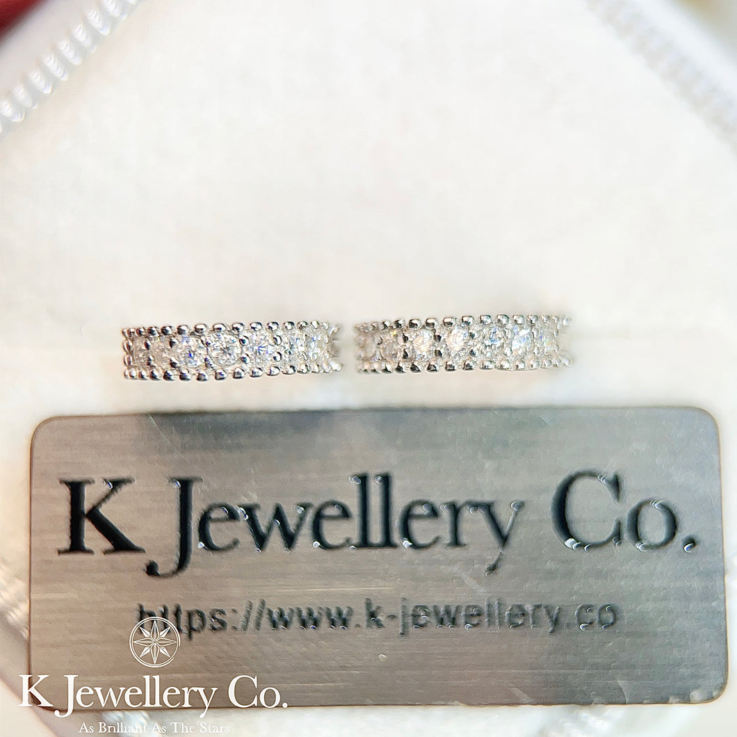 Moissanite Round Earrings Moissanite earrings
