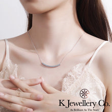 Load image into gallery viewer Moissanite Smile Necklace Moissanite smile necklace
