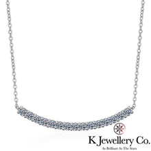 Load image into gallery viewer Moissanite Smile Necklace Moissanite smile necklace
