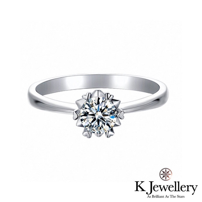 Moissanite Snow Ring莫桑石雪花永恆戒指