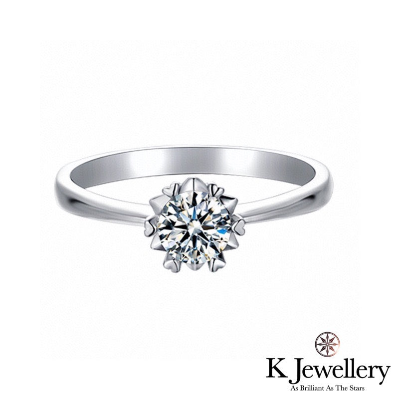 Moissanite Snow Ring莫桑石雪花永恆戒指