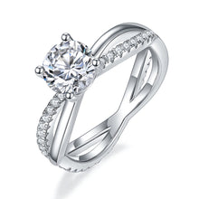 Load image into gallery viewer Moissanite Infinity Ring Moissanite Love Infinity Ring
