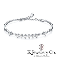 將圖片載入圖庫檢視器 Moissanite Star River Bangle 莫桑石星河手鐲
