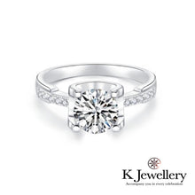 Load image into gallery viewer Moissanite Horns Ring Moissanite horn small diamond waist ring
