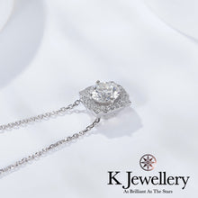 Load image into gallery viewer Moissanite Belle Necklace Moissanite Belle pavé necklace
