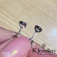 Load image into gallery viewer Moissanite Round Earrings Moissanite Round Bubble Earrings
