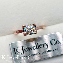 將圖片載入圖庫檢視器 Moissanite Horns Ring 莫桑石經典牛角戒指
