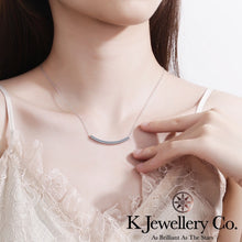 Load image into gallery viewer Moissanite Smile Necklace Moissanite smile necklace

