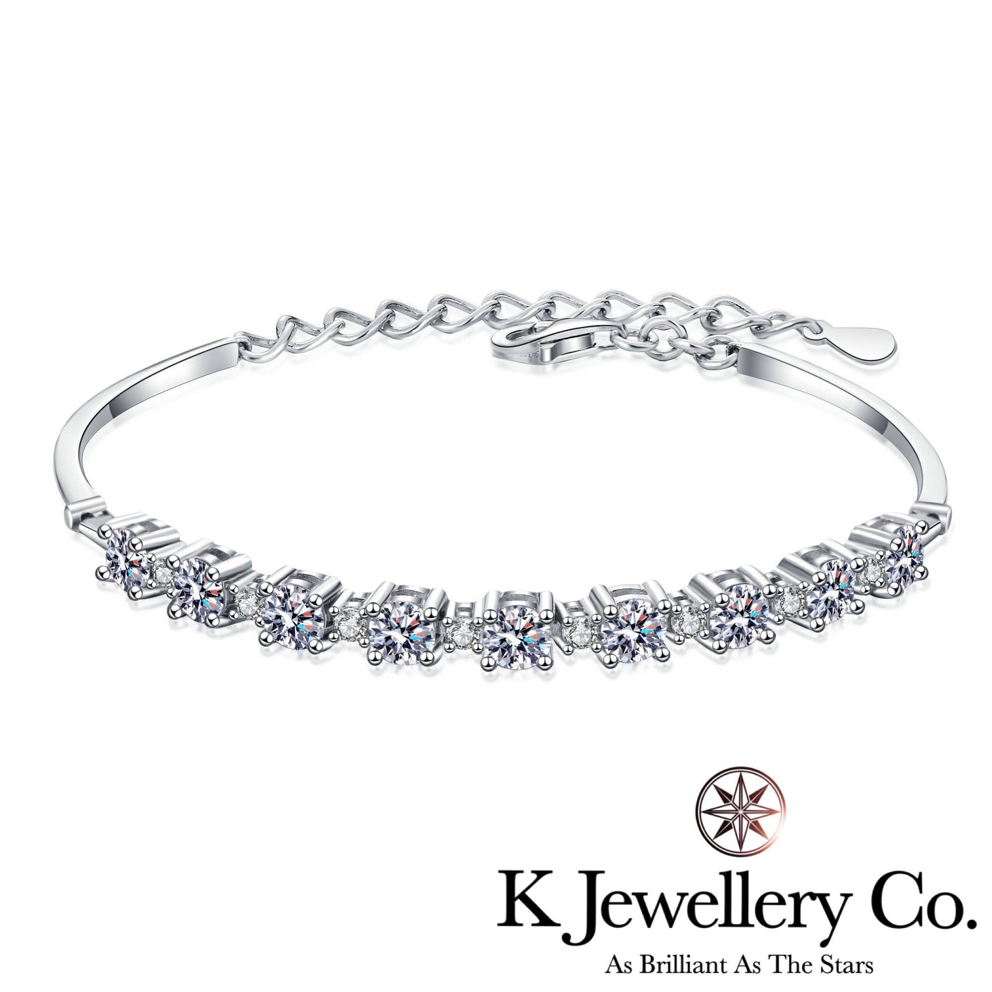 Moissanite Bracelet/Bangle 莫桑石手鏈/手鐲– K Jewellery Co.