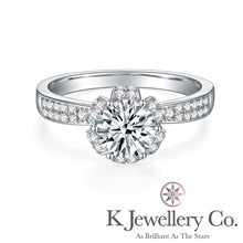 Load image into gallery viewer Moissanite Wishing Fountain Ring Moissanite Wishing Fountain Ring
