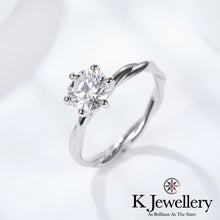 將圖片載入圖庫檢視器 Moissanite Vine Ring 莫桑石蔓藤戒指
