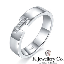 將圖片載入圖庫檢視器 Moissanite Liens Couple Wedding Ring 莫桑石情牽一生情侶婚戒
