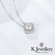 將圖片載入圖庫檢視器 Moissanite Square Full Paved Necklace 莫桑石方型圍鑲頸鏈
