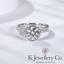 Load image into gallery viewer Moissanite Wishing Fountain Ring Moissanite Wishing Fountain Ring
