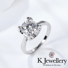 將圖片載入圖庫檢視器 Moissanite Horns Ring 莫桑石經典牛角戒指
