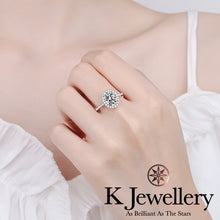 將圖片載入圖庫檢視器 Moissanite Oval Paved Ring 莫桑石橢圓形圍鑲1ct 2ct 戒指
