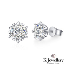 Load image into gallery viewer Moissanite Snow Earrings
