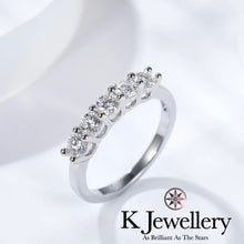 將圖片載入圖庫檢視器 Moissanite Stacking Ring莫桑鑽七星排戒
