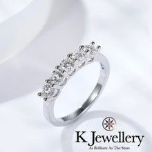 Load image into gallery viewer Moissanite Stacking Ring Moissanite seven-star row ring

