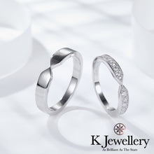 將圖片載入圖庫檢視器 Moissanite Couple Ring 莫桑石情侶對戒

