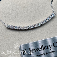 Load image into gallery viewer Moissanite Smile Necklace Moissanite smile necklace
