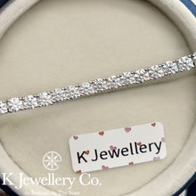 Load image into gallery viewer Moissanite Full Paved Tennis Bracelet/ Necklace Moissanite Full Paved Tennis Bracelet/Necklace
