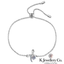 將圖片載入圖庫檢視器 Moissanite Bowknot Bracelet 莫桑石蝴蝶結手鏈
