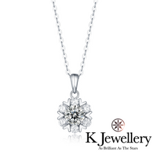 Load image into gallery viewer Moissanite Snowflake Necklace Moissanite romantic snowflake necklace
